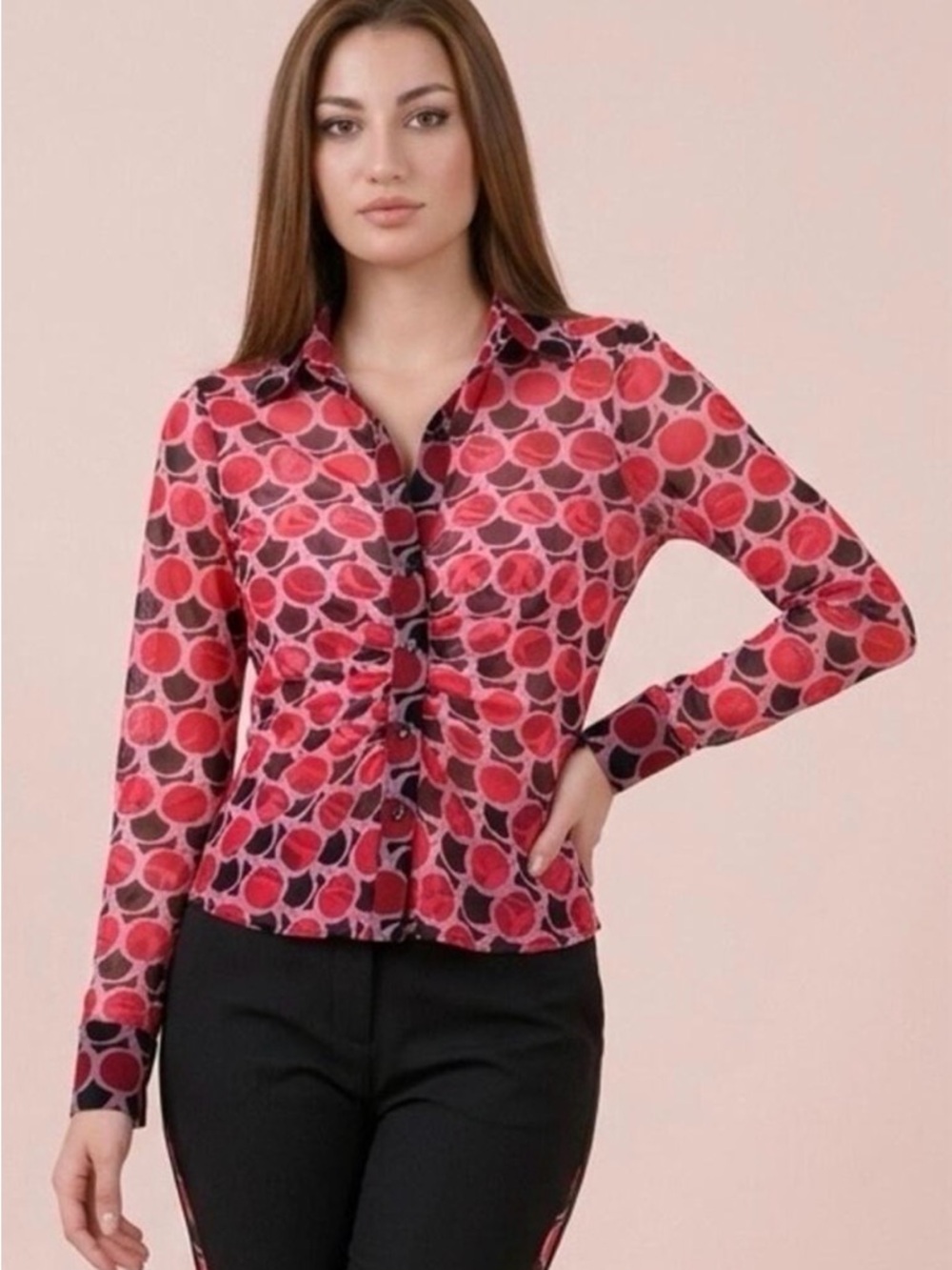 ZARA Tulle Blouse Size Medium NWT